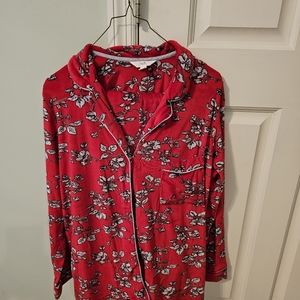 Women's red pajama set